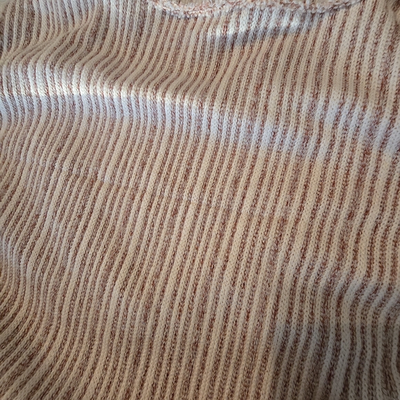 NWT Grace + Karma Ribbed Knit V-Neck Top 1X Neutral Boho Minimalist - Picture 11 of 11